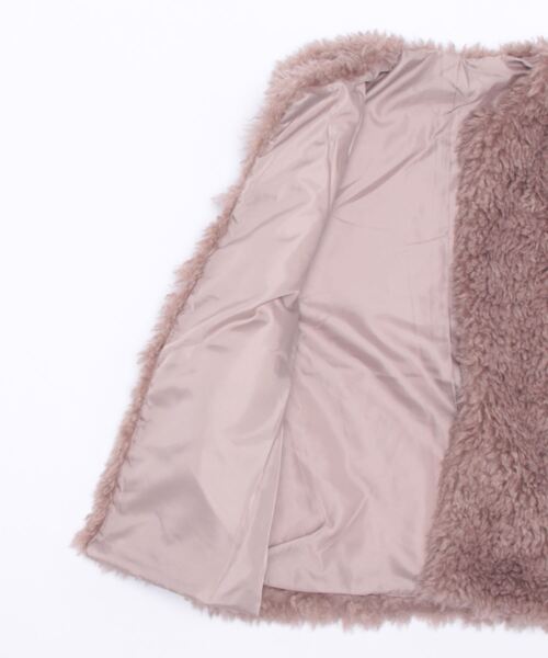 reca(レカ)の「シープファーベスト(ベスト・レディース・アイボリー/ベージュ・FREE)」の3枚目の写真