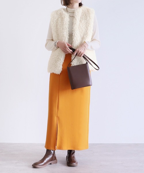 reca(レカ)の「シープファーベスト(ベスト・レディース・アイボリー/ベージュ・FREE)」の14枚目の写真