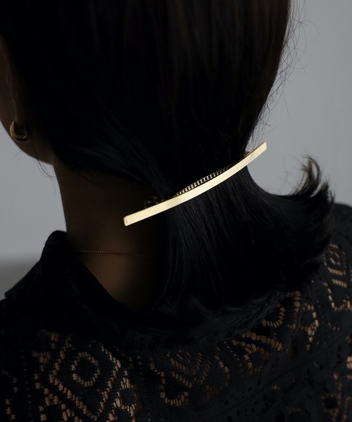 ap retro(アプレトロ)の「〈hair accessory〉メタルバレッタ(バレッタ/ヘアクリップ・レディース・A/B・FREE)」の2枚目の写真