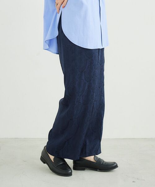 le.coeur blanc(ルクールブラン)の「ジャガードイージーパンツ(その他パンツ・レディース・オリーブ/ネイビー・38)」の21枚目の写真