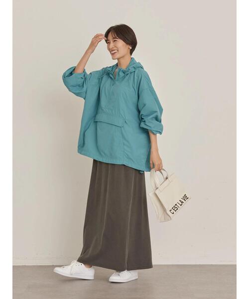 AMERICAN HOLIC（アメリカンホリック）の「撥水加工アノラックパーカー（マウンテンパーカー・レディース・ネイビー/サックスブルー/イエロー・M/L）」の14枚目の写真