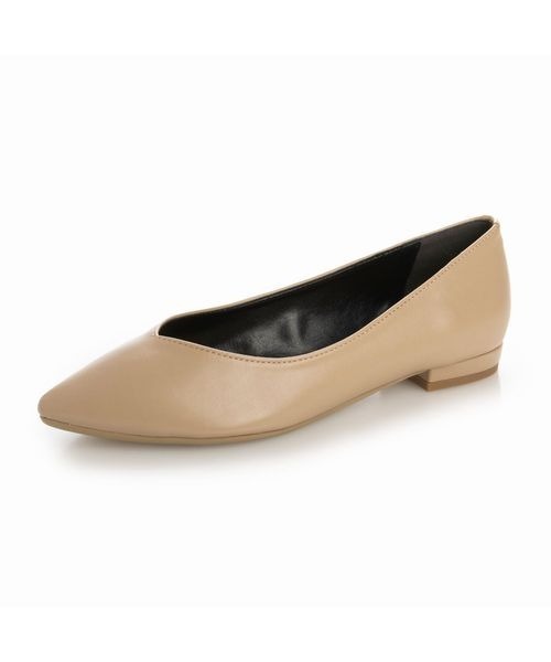 Fin(フィン)の「Vカットフラットシューズ【低反発スポンジ入り】(パンプス・レディース・ブラック/ベージュ/シルバー・22.5cm/23cm/23.5cm/24cm/24.5cm)」の16枚目の写真