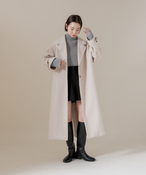 mline（エムライン）の「[mline]アームウォーマーハイネックニット（ニット/セーター・レディース・グレー/オフホワイト/ブルー・FREE）」の21枚目の写真