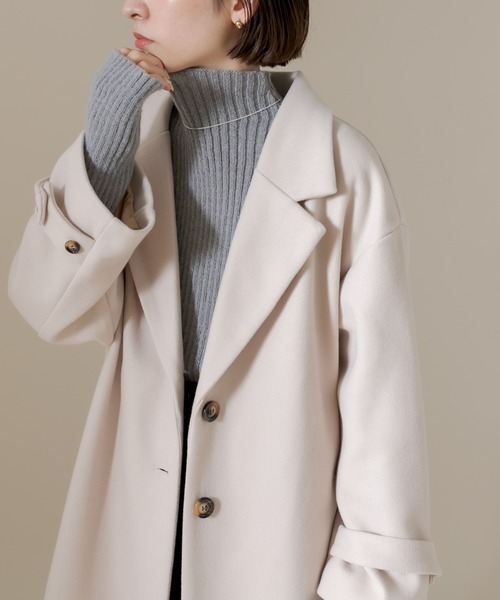 mline（エムライン）の「[mline]アームウォーマーハイネックニット（ニット/セーター・レディース・グレー/オフホワイト/ブルー・FREE）」の22枚目の写真