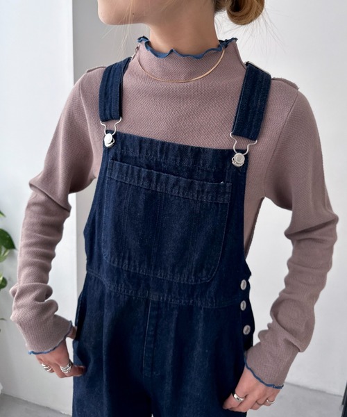 EPIMI E'PIMMY(エピミエピミー)の「リバーシブルハイネックニットブルオーバー(ニット/セーター・レディース・グリーン系その他/モカ/オレンジ/パープル/ピンク・MEDIUM)」の2枚目の写真