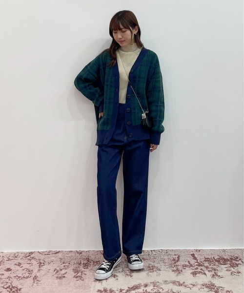 EPIMI E'PIMMY(エピミエピミー)の「リバーシブルハイネックニットブルオーバー(ニット/セーター・レディース・グリーン系その他/モカ/オレンジ/パープル/ピンク・MEDIUM)」の14枚目の写真