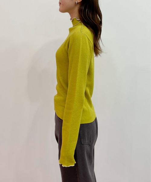 EPIMI E'PIMMY(エピミエピミー)の「リバーシブルハイネックニットブルオーバー(ニット/セーター・レディース・グリーン系その他/モカ/オレンジ/パープル/ピンク・MEDIUM)」の15枚目の写真