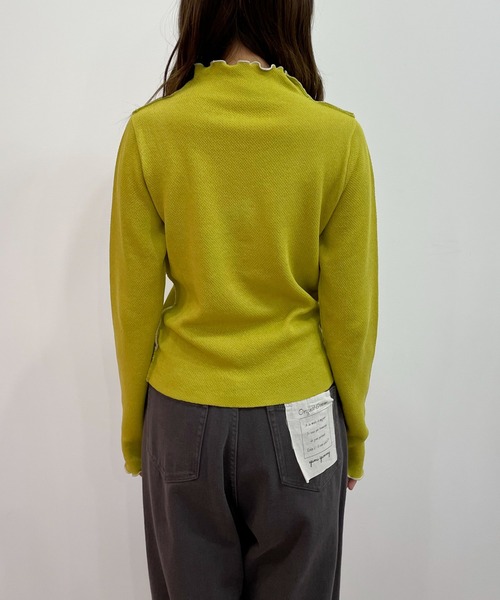 EPIMI E'PIMMY(エピミエピミー)の「リバーシブルハイネックニットブルオーバー(ニット/セーター・レディース・グリーン系その他/モカ/オレンジ/パープル/ピンク・MEDIUM)」の16枚目の写真