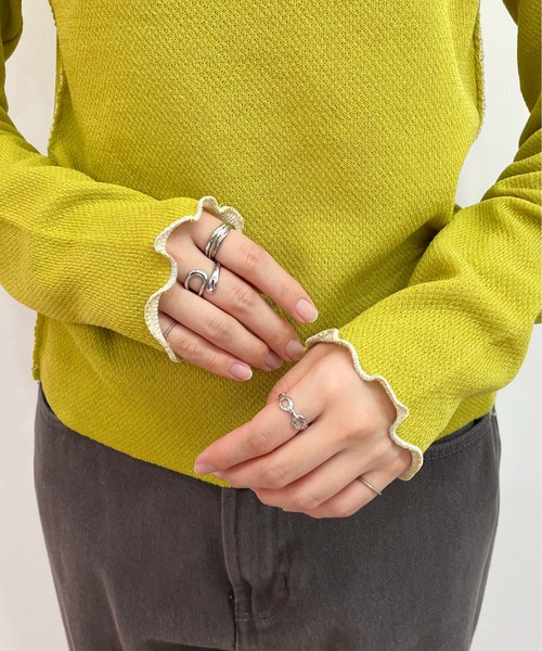 EPIMI E'PIMMY(エピミエピミー)の「リバーシブルハイネックニットブルオーバー(ニット/セーター・レディース・グリーン系その他/モカ/オレンジ/パープル/ピンク・MEDIUM)」の19枚目の写真