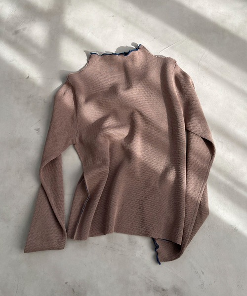 EPIMI E'PIMMY(エピミエピミー)の「リバーシブルハイネックニットブルオーバー(ニット/セーター・レディース・グリーン系その他/モカ/オレンジ/パープル/ピンク・MEDIUM)」の21枚目の写真