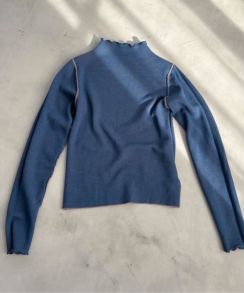 EPIMI E'PIMMY(エピミエピミー)の「リバーシブルハイネックニットブルオーバー(ニット/セーター・レディース・グリーン系その他/モカ/オレンジ/パープル/ピンク・MEDIUM)」の22枚目の写真