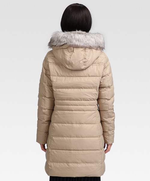 TOMMY HILFIGER（トミーヒルフィガー）の「フーデッドダウンジャケット（ダウンジャケット/コート・レディース・ベージュ/ネイビー/ブラック・LARGE/MEDIUM/X-SMALL/SMALL）」の12枚目の写真