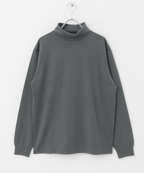 URBAN RESEARCH DOORS（アーバンリサーチドアーズ）の「『UR TECH』ポンチタートルネックTシャツ（Tシャツ/カットソー・メンズ・ネイビー/チャコールグレー/オフホワイト・MEDIUM/LARGE）」の19枚目の写真