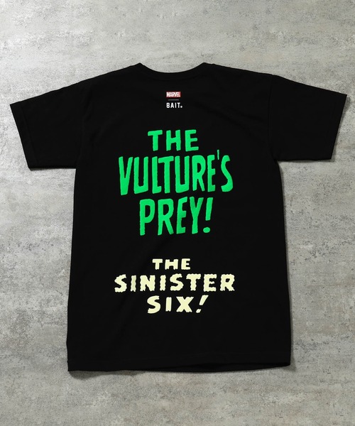 BAIT（ベイト）の「BAIT × THE SINISTER SIX VULTURE TEE 227-TSS-TEE-004（Tシャツ/カットソー・メンズ・ブラック・MEDIUM/LARGE/X-LARGE/XX-LARGE）」の4枚目の写真