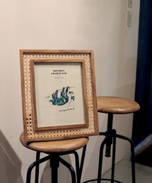 MONIQUE CHARTLAND by GOODY GRAMS(j[N`[ghoCObfBOX)TEAKWOOD&RATTAN FRAME 04(tHgt[)