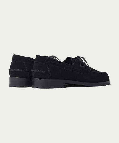 UNITED ARROWS の濃紺スウェードのデッキシューズ(美品) UNITED ARROWS の濃紺スウェードのデッキシューズ(美品) - メルカリ