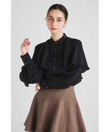 rienda | フリルスリーブハイネックブラウス(シャツ/ブラウス)