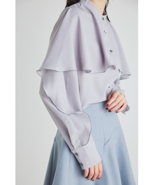 rienda(リエンダ)の「フリルスリーブハイネックブラウス(シャツ/ブラウス・レディース・ホワイト/ブラック/ライトブルー・FREE)」の20枚目の写真