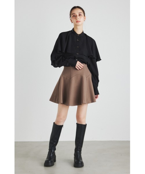 rienda(リエンダ)の「フリルスリーブハイネックブラウス(シャツ/ブラウス・レディース・ホワイト/ブラック/ライトブルー・FREE)」の16枚目の写真