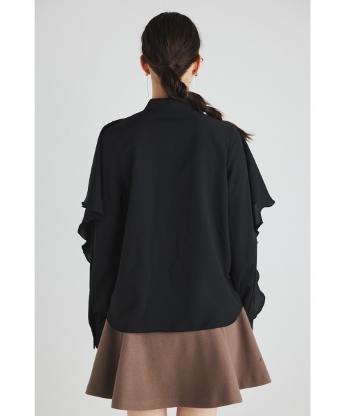 rienda(リエンダ)の「フリルスリーブハイネックブラウス(シャツ/ブラウス・レディース・ホワイト/ブラック/ライトブルー・FREE)」の19枚目の写真