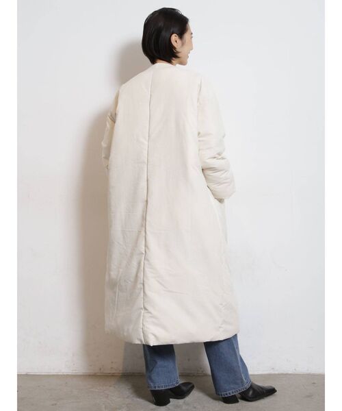 COTORICA（コトリカ）の「ファイバーダウンコート（ダウンジャケット/コート・レディース・アイボリー/ブラック・FREE）」の9枚目の写真