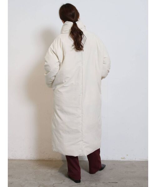 COTORICA（コトリカ）の「ファイバーダウンコート（ダウンジャケット/コート・レディース・アイボリー/ブラック・FREE）」の14枚目の写真