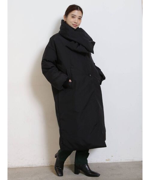 COTORICA（コトリカ）の「ファイバーダウンコート（ダウンジャケット/コート・レディース・アイボリー/ブラック・FREE）」の18枚目の写真