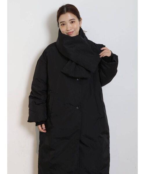 COTORICA（コトリカ）の「ファイバーダウンコート（ダウンジャケット/コート・レディース・アイボリー/ブラック・FREE）」の20枚目の写真