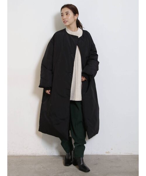 COTORICA（コトリカ）の「ファイバーダウンコート（ダウンジャケット/コート・レディース・アイボリー/ブラック・FREE）」の22枚目の写真