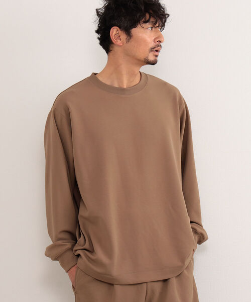 B:MING by BEAMS（ビーミングバイビームス）の「B:MING by BEAMS / ダブルフェイス 梨地 カットソー(セットアップ対応)（Tシャツ/カットソー・メンズ・ネイビー/ブラウン系その他2/チャコールグレー・SMALL/MEDIUM/LARGE/X-LARGE）」の12枚目の写真
