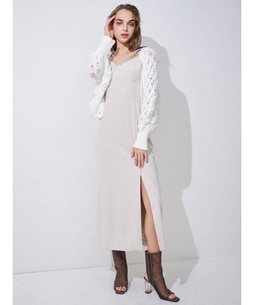 MERCURYDUO（マーキュリーデュオ）の「オープントゥメッシュブーツ（ブーツ・レディース・ブラック/ブラウン・36/38）」の4枚目の写真