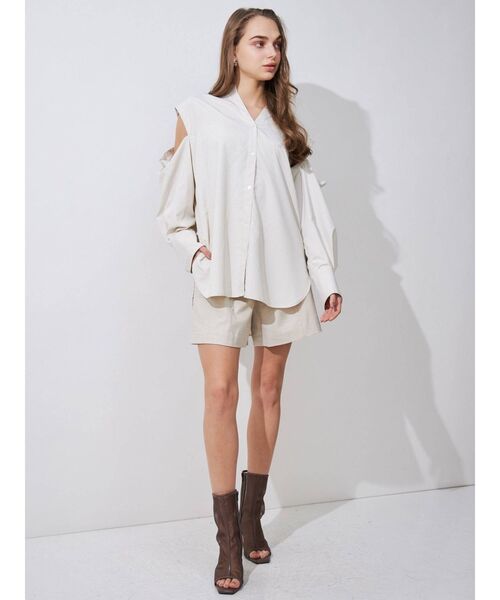 MERCURYDUO（マーキュリーデュオ）の「オープントゥメッシュブーツ（ブーツ・レディース・ブラック/ブラウン・36/38）」の5枚目の写真