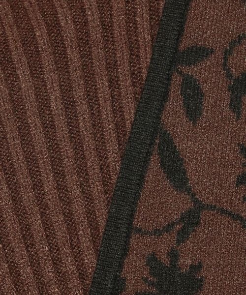 mysty woman（ミスティウーマン）の「【WEB限定カラー有】柄ベストＳＥＴニットワンピース 176519（ワンピース・レディース・ブラック/ブラウン/モカ/アイボリー・FREE）」の17枚目の写真