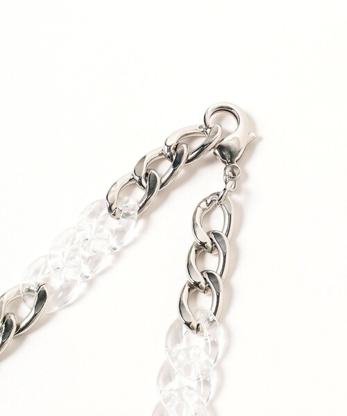 Ray BEAMS（レイビームス）の「Ray BEAMS / アクリル ミックス キヘイ ネックレス（ネックレス・レディース・シルバー/ゴールド・ONE SIZE）」の5枚目の写真