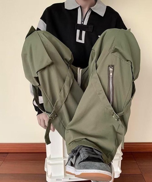 VIBGYOR(ヴィブジョー)の「【バーレスク】ベルテッドカーゴパンツ(BQ)(カーゴパンツ・メンズ・カーキ/ブラック・MEDIUM/LARGE/X-LARGE)」の5枚目の写真