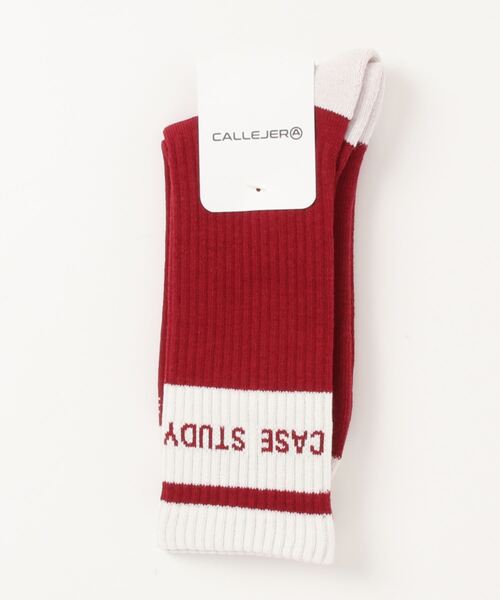 GIORDANO（ジョルダーノ）の「[ CALLEJERA ] HIGH SOCKS（ソックス/靴下・レディース・ダークグリーン/ブラック/レッド・FREE）」の9枚目の写真