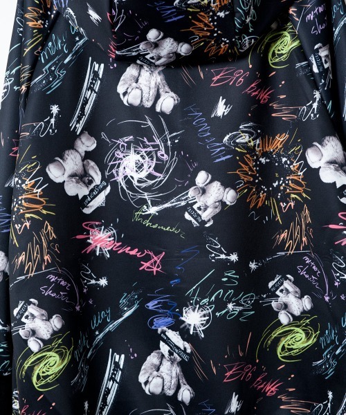 BACKSTAGE PASS(バックステージパス)の「APOLLO-GRAFFITI ZIP PK(アポロ グラフィティ ジップ パーカー)ビッグシルエット ジップアップ パーカー(パーカー・メンズ・パープル/レッド・FREE)」の10枚目の写真