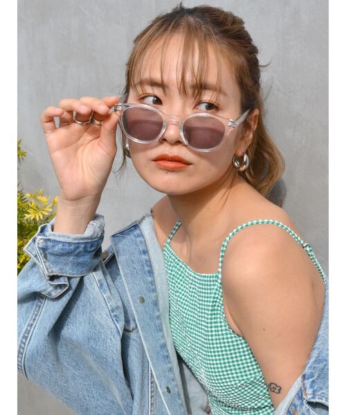 Ungrid（アングリッド）の「クリアフレームサングラス（サングラス・レディース・クリア・FREE）」の5枚目の写真