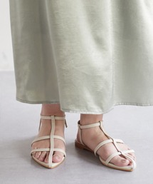 DISCOAT | センターストラップフラットシューズ(サンダル)