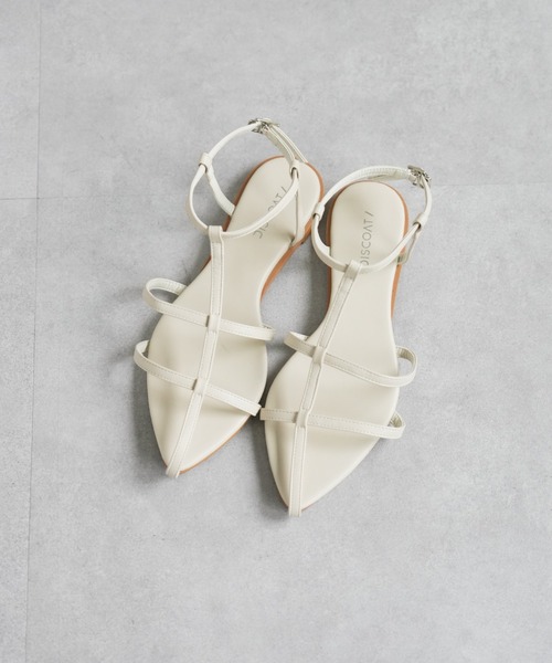 DISCOAT（ディスコート）の「センターストラップフラットシューズ（サンダル・レディース・ブラック/アイボリー/イエロー・MEDIUM/LARGE）」の21枚目の写真