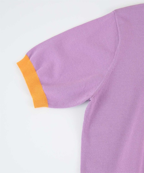 miette(ミエット)の「配色デザイン半袖トップス(Tシャツ/カットソー・レディース・ライトベージュ/ブラック/パープル/レッド/ライトグリーン・FREE)」の13枚目の写真