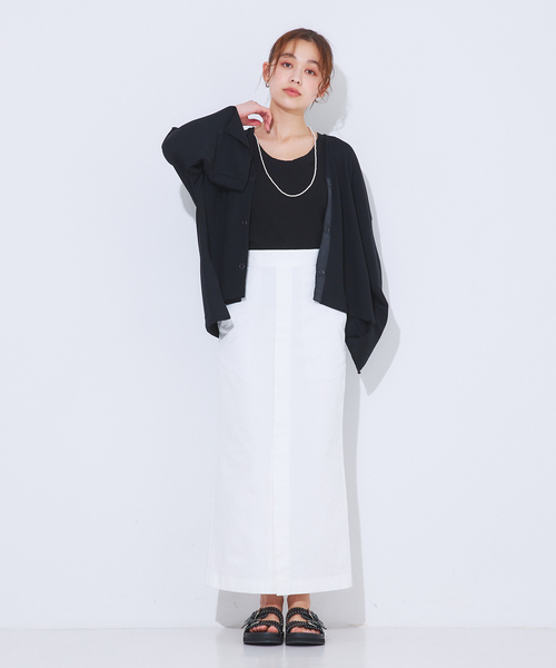 Rouge vif Anna（ルージュヴィフアンナ）の「ワッフルカーディガン（カーディガン/ボレロ・レディース・アイボリー/ブラック・フリー）」の15枚目の写真