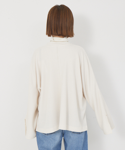 Rouge vif Anna（ルージュヴィフアンナ）の「ワッフルカーディガン（カーディガン/ボレロ・レディース・アイボリー/ブラック・フリー）」の10枚目の写真