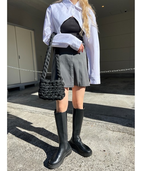 PHILLY（フィリー）の「キャミソール＋ショートシャツSET（シャツ/ブラウス・レディース・ホワイト/ブラック/サックスブルー・FREE）」の15枚目の写真