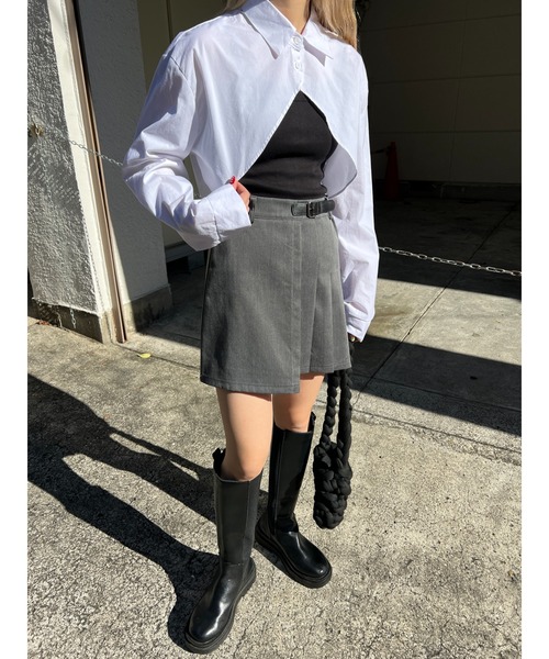 PHILLY（フィリー）の「キャミソール＋ショートシャツSET（シャツ/ブラウス・レディース・ホワイト/ブラック/サックスブルー・FREE）」の19枚目の写真