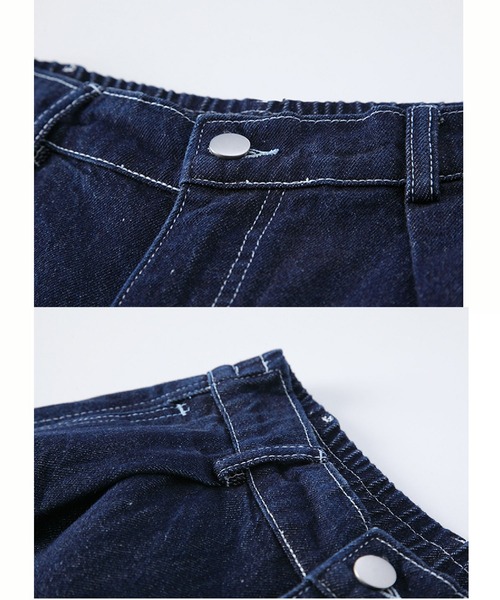 Jewelobe(ジュエローブ)の「ワイドデニムカーゴパンツ(デニムパンツ・レディース・ネイビー・M/L)」の15枚目の写真