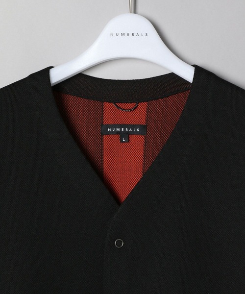 NUMERALS（ヌメラルズ）の「【UNISEX】[NUMERALS]コンフォータブルニットカーディガン（カーディガン/ボレロ・メンズ・ラベンダー/ブラック・MEDIUM/LARGE）」の7枚目の写真