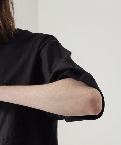 UNIVERSAL OVERALL(ユニバーサルオーバーオール)の「【UNIVERSAL OVERALL/ユニバーサルオーバーオール】 ポケットTシャツ / POCKET TEE / ユニセックス(Tシャツ/カットソー・メンズ・グレー/ホワイト/ネイビー/ブラック・L/XL/M)」の9枚目の写真