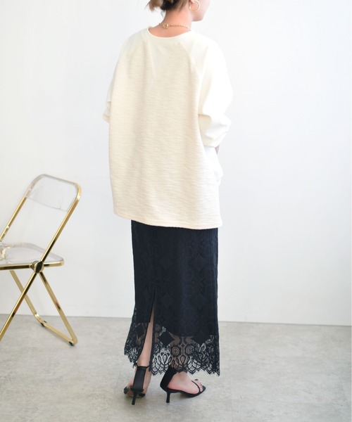 Eimee Law(エイミーロウ)の「レースナロースカート(スカート・レディース・オフホワイト/ブラック/ネイビー・38)」の21枚目の写真