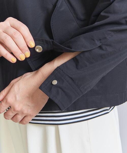 BEAUTY&YOUTH UNITED ARROWS(ビューティーアンドユースユナイテッドアローズ)の「グログランフードマウンテンパーカー/23SS -2WAY/撥水加工-(マウンテンパーカー・レディース・ネイビー/オフホワイト/モカ・S/M/L)」の14枚目の写真